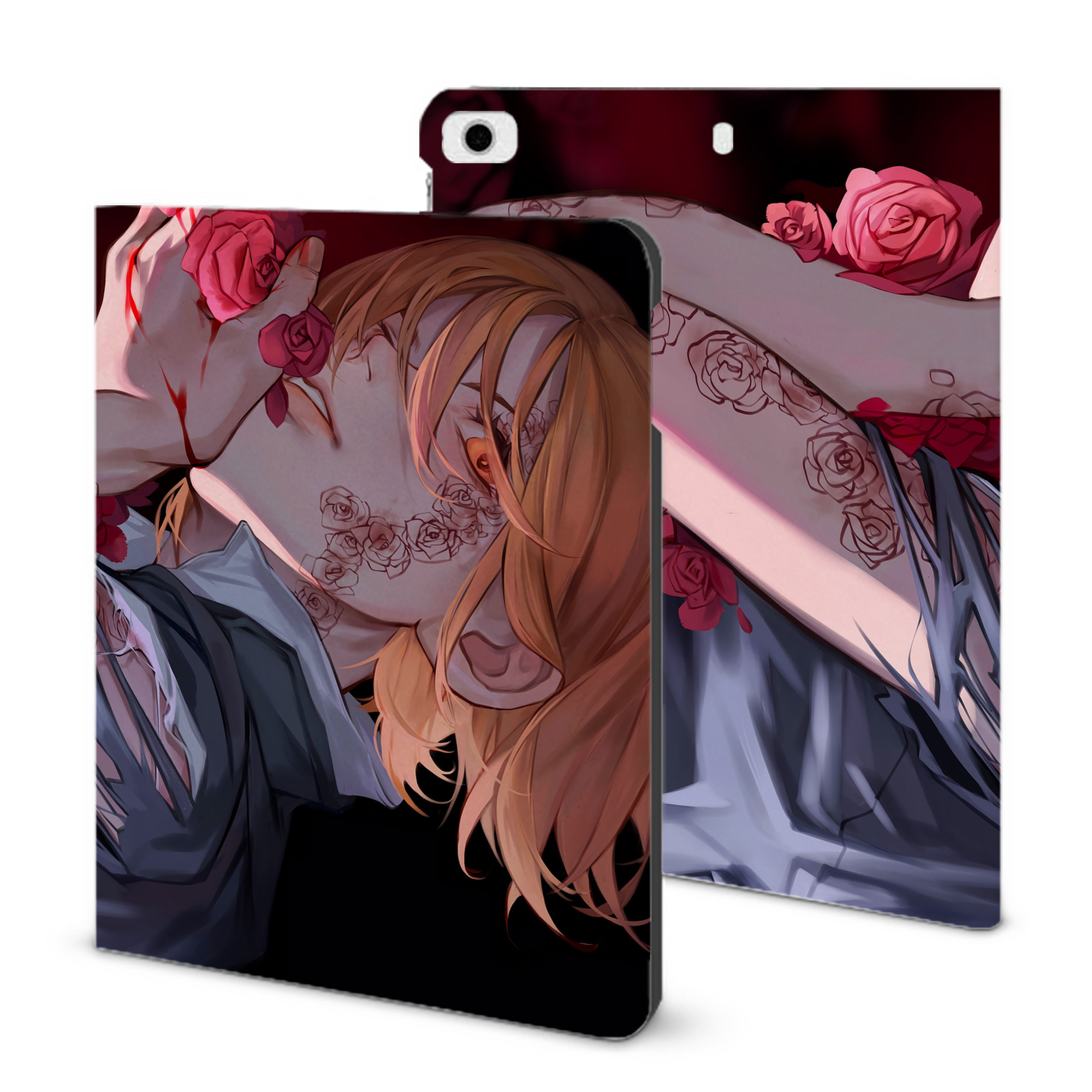 （画像用） 呪術廻戦 Jujutsu Kaisen IPad ケース ブック型 PUレザー TPU 耐衝撃 軽量 薄型 ペン収納なし 全面保護 IPad 各モデル対応